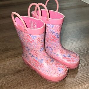 Joe Fresh Floral Pink Rain Boots